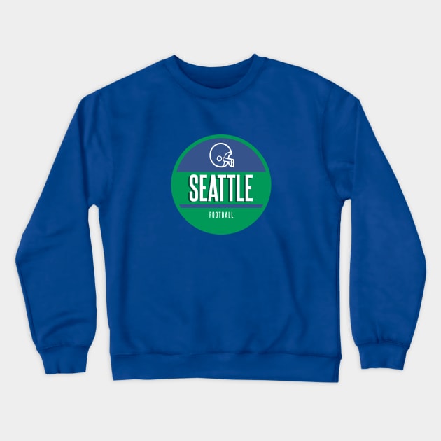 Seattle football retro Crewneck Sweatshirt by BVHstudio